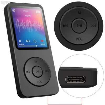 MP3 Player 1.8 in Screen Portable Music Player Bluetooth-Compatible5.4 Type-C Built-in Speaker