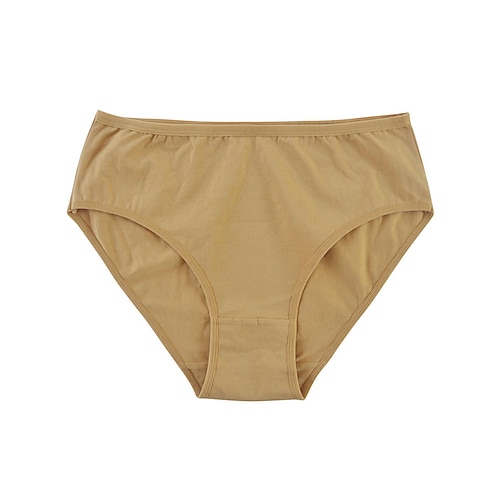 Per donna Mutandine Reggiseni Mutandine di base Vita elasticaNightwearPoliestere Tinta unita Casual quotidiano Bianco Marrone chiaro Grigio Estate