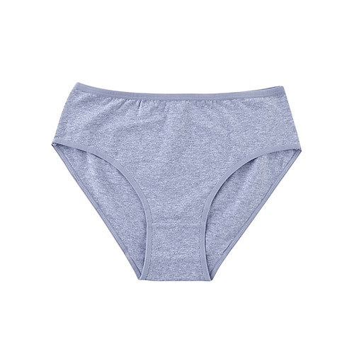 Per donna Mutandine Reggiseni Mutandine di base Vita elasticaNightwearPoliestere Tinta unita Casual quotidiano Bianco Marrone chiaro Grigio Estate