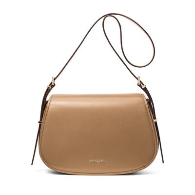 Michael Kors Lydia Medium Flap Messenger Bag - Husk