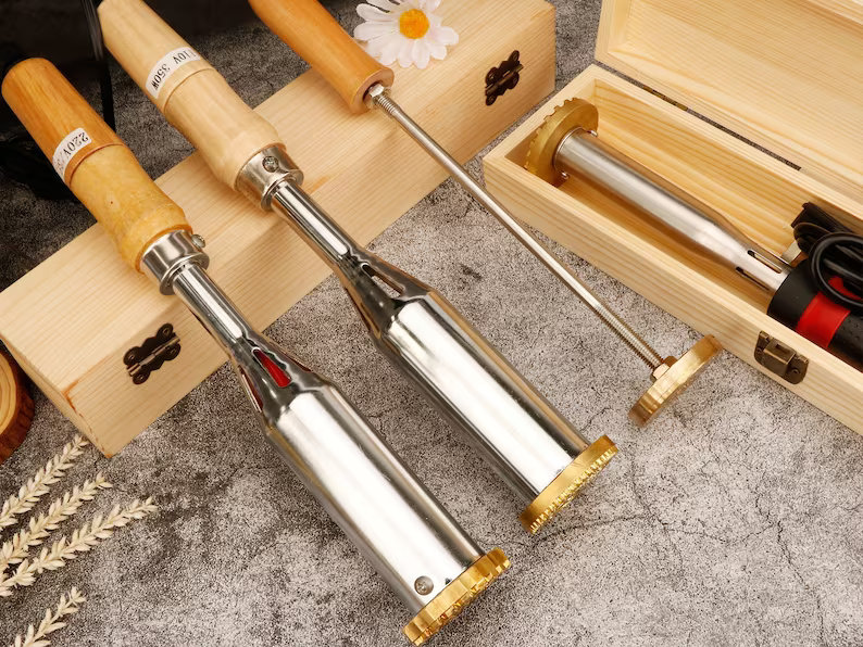 Ferro da stiro personalizzato per legno - Ferro da stiro elettrico per legno - Ferro da stiro con riscaldatore elettrico - Ferro da stiro personalizza