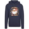Kapuzenpullover F4NT4STIC "Stay Merry And Bright Hippie Santa", Damen, Gr. M, blau (navy), Obermaterial: 65% Baumwolle, 35% Polyester, casual, relaxed fit, Langarm, Pullover, Premium Qualität