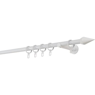 Gardinenstange MYDECO "20mm Point Wandträger 12 cm", weiß, L:300cm, Gardinenstangen Image