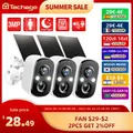 Techage 1/3/5pc 3MP Batteria Solare Senza Fili Telecamera IP di Sicurezza Esterna WiFi PIR