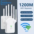 Ripetitore WiFi Ripetitore di segnale WiFi 1200Mbps Dual-Band 2.4G 5G Extender 6 Antenna Amplificatore di rete per router WiFi Home Office