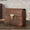 Custodia protettiva per Bibbia vintage Borsa da trasporto in vera pelle Custodia protettiva Custodia protettiva per libro da trasporto portatile Pochette da chiesa per chiesa