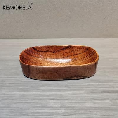TEMU Handcrafted Japanese Dried Fruit Dish - Natural Wood Tableware For Healthy Snacking Image