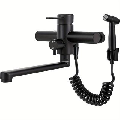 TEMU Faucet Kitchen Faucet Extendable Steel Kitchen Faucet 304 360° Mounting ( , )