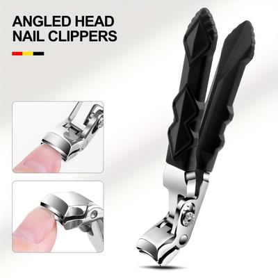 TEMU 2024 New Nail Clippers Stainless Steel Large Elbow Nail Scissors Special Thick Nail Clippers Hand And Foot Nail Clippers Personal Nail Care Tools Image