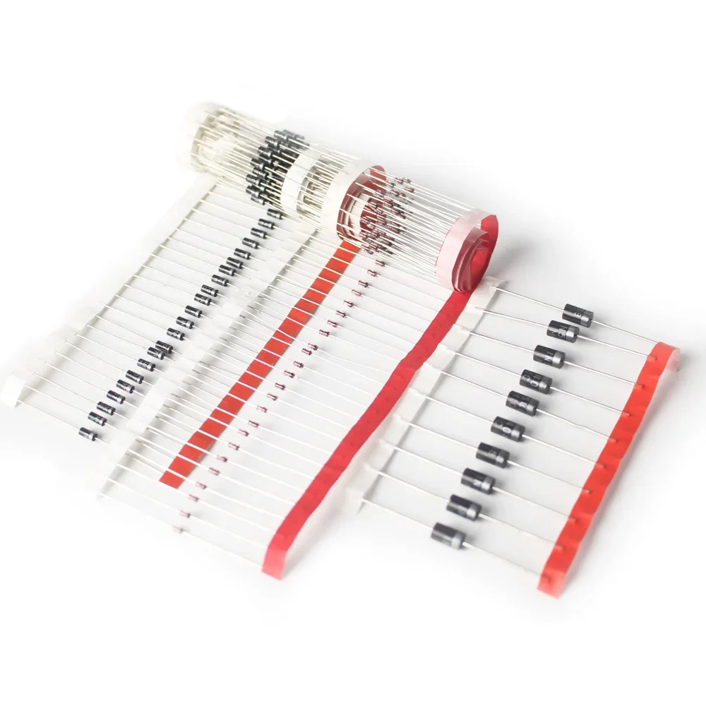 100/200PCS Gleichrichter Diode Widerstand Kit 1N4001 1N4004 1N4007 1N4148 1N5408 1N5819 1N5822 1N5404 FR107 FR207 Schottky Diode Kit Image