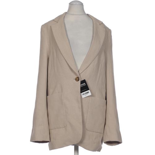 H&M Damen Blazer, Gr. 34, beige, Synthetik, Viskose