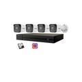Kit videosorveglianza ip Hikvision Nvr poe 4 Canali 4 telecamere bullet 4 mpx hdd 500GB