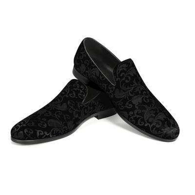Herren Penny Loafer mit edlem Jacquard Schwarz Image