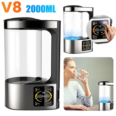 2L Rich Hydrogen Water Bottle Healthy Hydrogen Rich Electric Kettle Heating Ionizer Machine Home