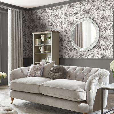 Vliestapete LAURA ASHLEY "Tuileries", grau, B:0,52m H:10m L:10m, Vlies, Tapeten, 10mx52cm (ca. 5m2) Image