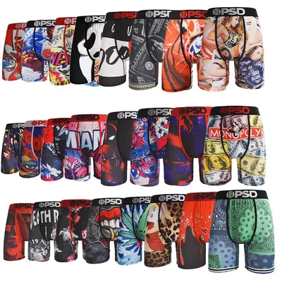 1pcs Fashion Printed Men's Briefs Boxer Briefs Cueca Men's Briefs Underwear Men's Boxer Briefs Sexy