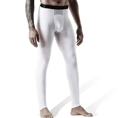 Lange Unterhosen für Herren, Eisseide, Mesh, Schweiß, Thermohose, schmale Passform, Wabenmuster, atmungsaktive Leggings, Herren-Winter-Thermounterwäsche Image