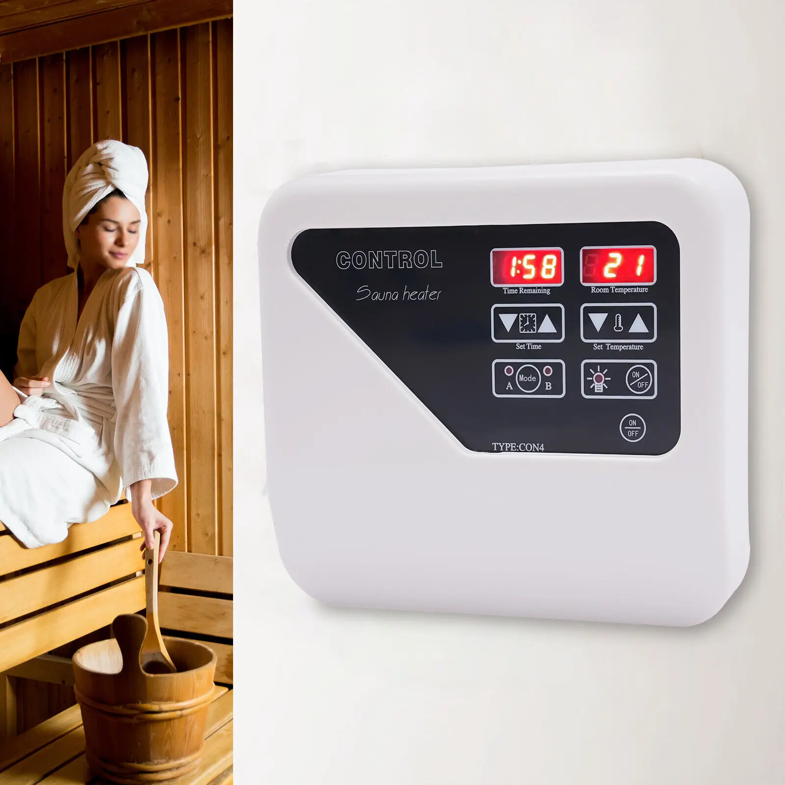 Sauna ofen Herd externer Regler 3-9kW Sauna temperatur regler Trockendampf-Bedienfeld digitale Steuerungs werkzeuge