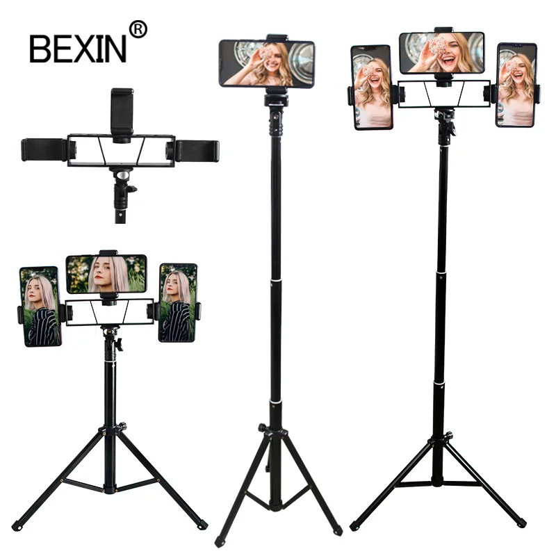 Mobilen stativ live halterung telefon stehen stativ smartphones montieren stativ halter schießen stativ für handy smartphones Leichtes Stativ Tragbares Stativ Flexibles Selfie-Stativ