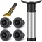 Vakuumpumpe Preserver Wine Saver Set Vakuum Weins topper für Weiß-/Bierwein, Edelstahl, Wein frisch halten