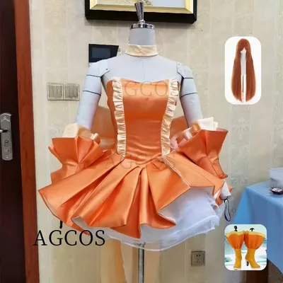 Agcos benutzer definierte Größe Seira Cosplay Anime Meerjungfrau Melodie Hearthan Highway Cosplay Kostüm Weihnachts kleid Sets Perücke Schuhe Kostüme Cosplay Image