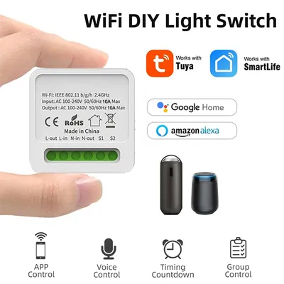 Tuya Zigbee Smart Home Automation Switch Breaker funktioniert mit Smart Gateway Smart Life App Control unterstützt Google Smart Home Alexa