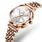 Olevs Damen-Armbanduhr mit Stahlband, dekorativ, leuchtend, schlicht, Freizeit-Quarzuhr, wasserdicht, Sport, mit Diamanten besetzt, Damen-Armbanduhr