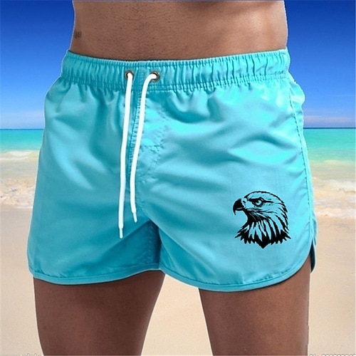 Herren Badeshorts Badehose Bedruckt Kordelzug Schnelltrocknend Boardshorts Badeanzug Surfen Strand Wassersport Sommer Image
