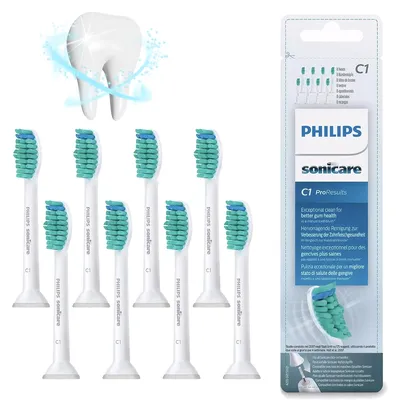8 Pack Toothbrush Heads White Toothbrush Brush Head Exceptional Clean for Philips Sonicare C1 Pro