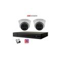 Kit videosorveglianza ip poe 4 canali 2 telecamere dome 4 mpx 1TB - Hikvision