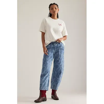 Damson Madder Felix Bow Laser Jeans
