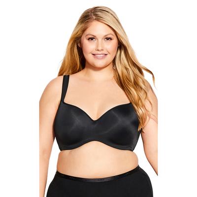 Plus Size Women's Basic Balconette Bra by Avenue Body in Black (Size 48 DD)