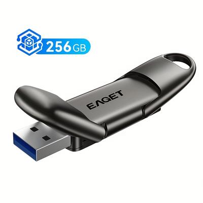 TEMU Eaget Usb C Flash Drive, A Usb 3.-state Drive, Portable Type C And Usb A Ssd Pen Drive, In 256gb Or 512gb, Designed For Iphone 16/15, External Storage Compatible With Iphone, , Windows, And . Image