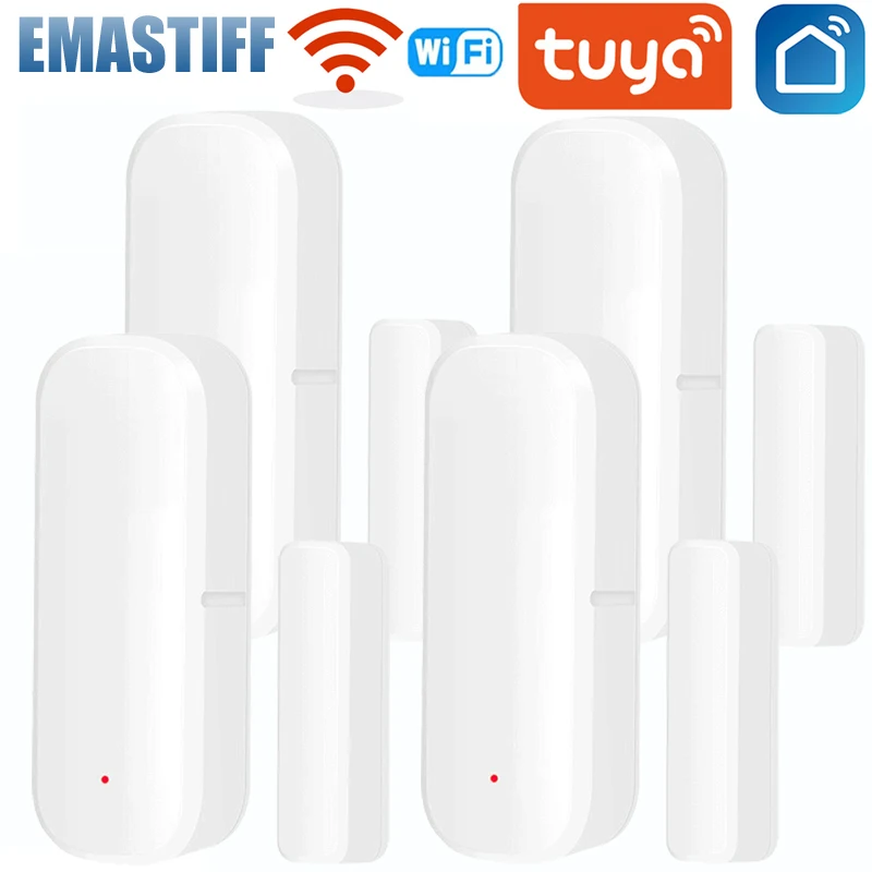 Tuya WiFi Smart Tür Sensor Tür Offen Geschlossen Detektoren Smart Home Sicherheit Schutz Tür Alarm System Smart Leben APP Steuerung Image