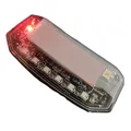 1 confezione di luci di avvertimento per allarme fittizio a LED per auto, sicurezza analogica solare, flash antifurto, luce d'imitazione blu