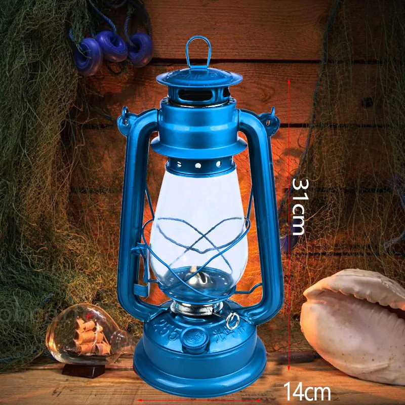 31 cm Retro Öllampe Tricklampe Pferdlampe Campinglampe Umweltschutz edle Familie Handwerk Ornament dekorative Lampe
