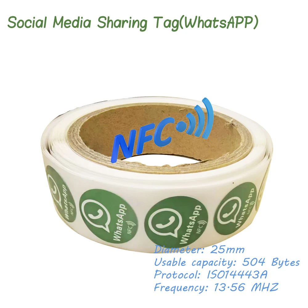 NFC-Tap-Karten steigern Sie Ihr Unternehmen, soziale Medien, Sharing-Karte, wiederverwendbare Review-Tap-Karte, Google WhatsApp-Bewertungen, Tap-NFC-Aufkleber-Tag Image