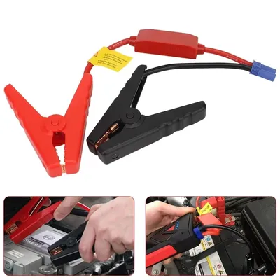 12V Jump Starter Alligator Clip For Car Trucks Emergency Battery Jump Cable Clamps With EC5 Plug