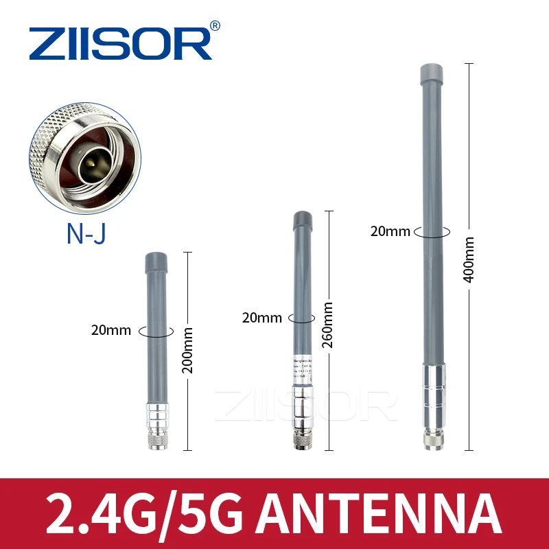 Outdoor 2,4 GHz 5,8 GHz WLAN-Antenne mit großer Reichweite Dualband N-Stecker SMA-Glasfaser 5G-Antennen WLAN-Extender für Hotspot 2,4 GHz Image