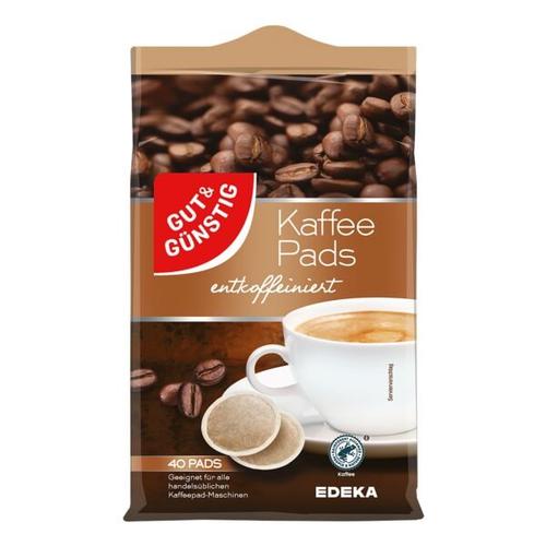 Gut und Günstig Kaffeepads entkoffeiniert 40 Pads