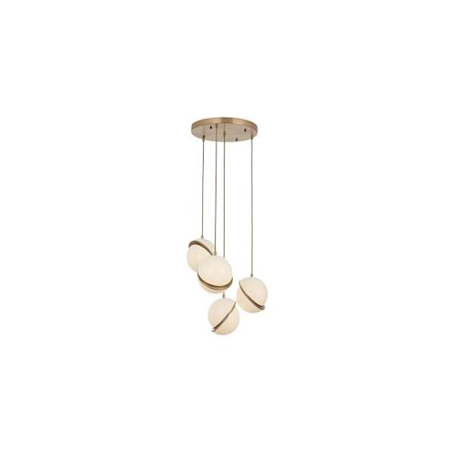 Deckenlampe in Weiß- und Vintagefarbe 40x40x110cm WellHome Bled