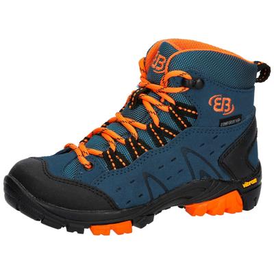 Wanderschuh BRÜTTING "Outdoorstiefel Mount Bona High Kids", Gr. 39, blau, Veloursleder, Schuhe Image