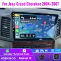 10 ''4 + 64GB Per Jeep Grand Cherokee 2004-2007 Apple Carplay Android Auto Car Stereo Radio FM AM Unità principale