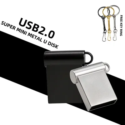 Super Mini Pen Drive USB 2.0 Flash Drive 4 GB 16 GB 32 GB Metall-Stick 64 GB wasserdichter Memory Image