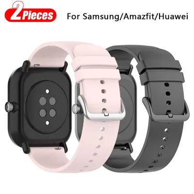 20 mm Uhrenarmband für Amazfit GTS 4/2 Silikonarmband für Samsung Galaxy Watch 5/4 Armband für Image