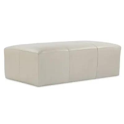 Rowe Furniture Macon Leather Ottoman