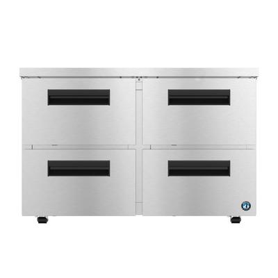Hoshizaki UF48B-LPD4 48" Steelheart Undercounter Freezer w/ 2 Sections & 2 Drawers, 115v, Low Profile, Stainless Steel