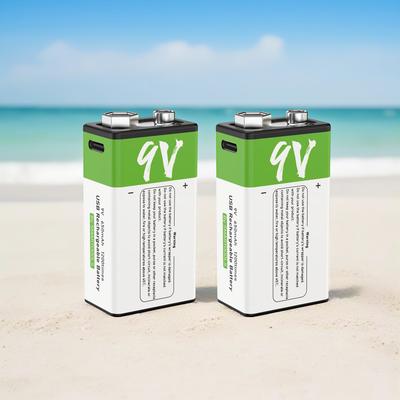 TEMU 1pc/2pcs/4pcs Multiple Sets ; 9v Rechargeable Battery Usb Rechargeable Lithium Battery 6f22 Large Capacity Fast Charging Suitable For Wireless Microphone\/multimeter 650mah Rechargeable Battery, Image