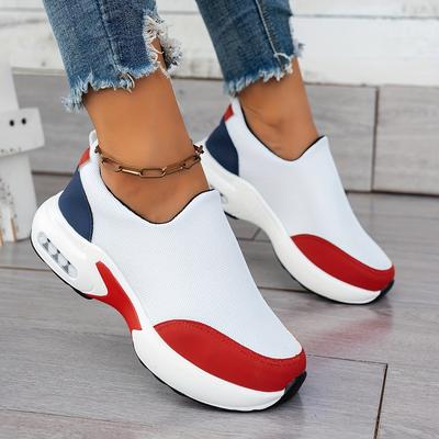TEMU Ultra-comfortable Women's Breathable Running Shoes - Stability, Slip-resistant Pu Sole, Soft Fabric Lining For All And Occasions