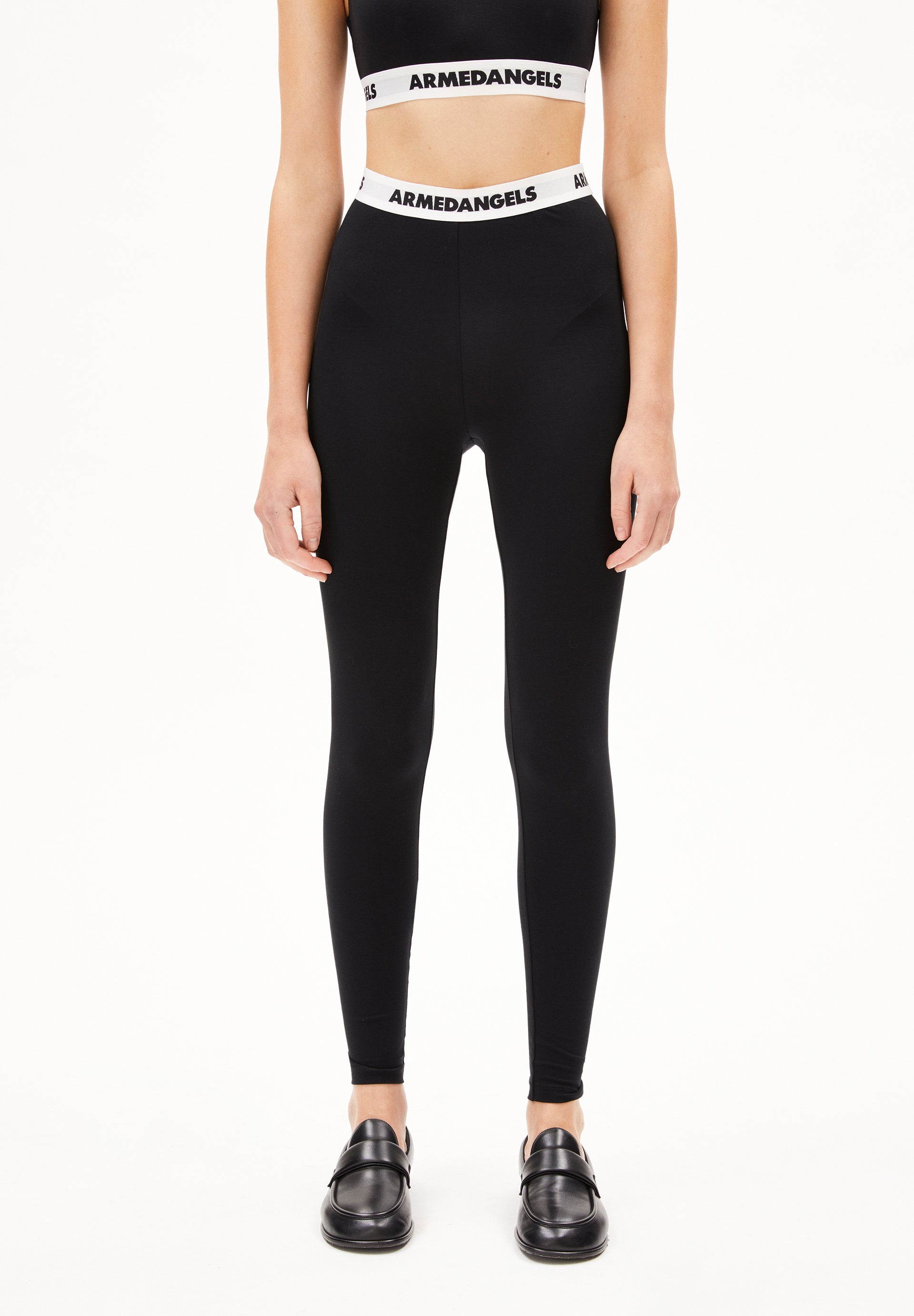 FARIBAA ICONIC Å | Leggings aus Bio-Baumwoll Mix - schwarz (L)